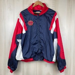 Vintage MacGregor Men’s Full Zip Nylon Track Jacket USA Athletics Patriotic XL